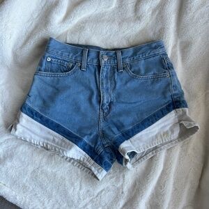 VINTAGE LEVI TRI-COLORED SHORTS